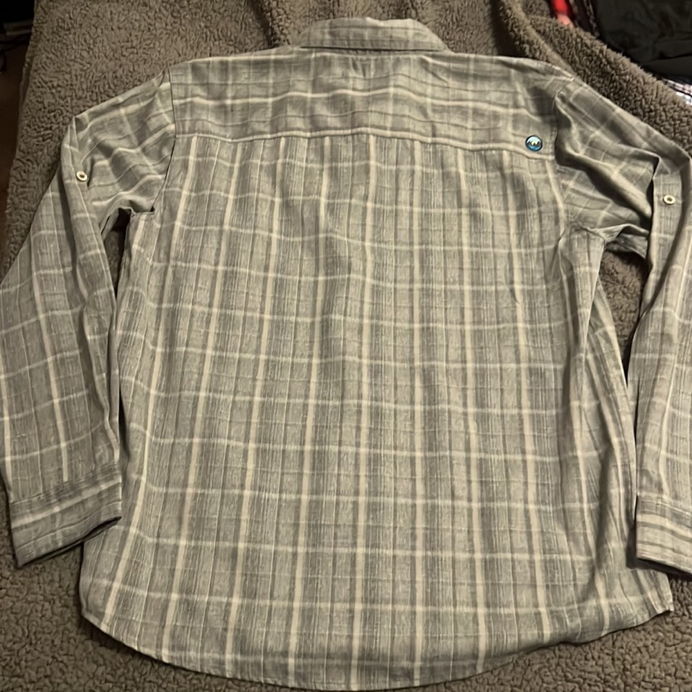 š„WRANGLER GREY CAMPING OUTDOOR FLANNEL - Picture 4 of 5